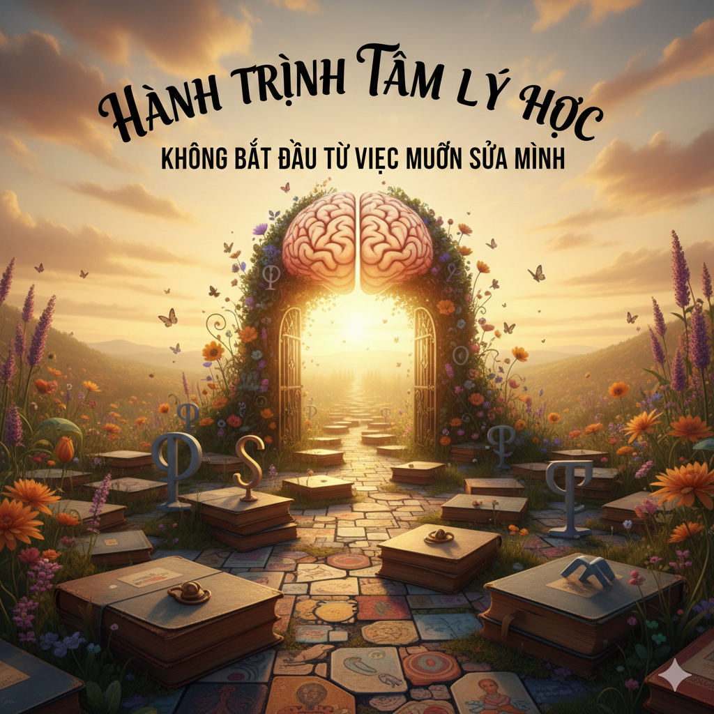 Một hành trình đến với tâm lý học – không bắt đầu từ việc muốn sửa mình